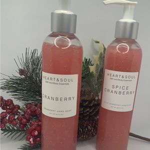 Natural Organic Handmade Vegan Cranberry Hand Soap